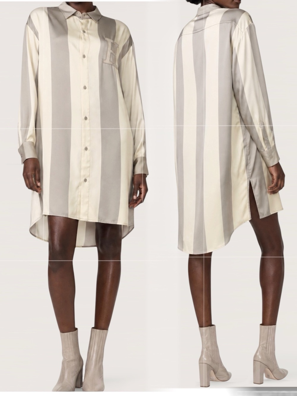 Honor the Gift Black and Tan Shirt Dress